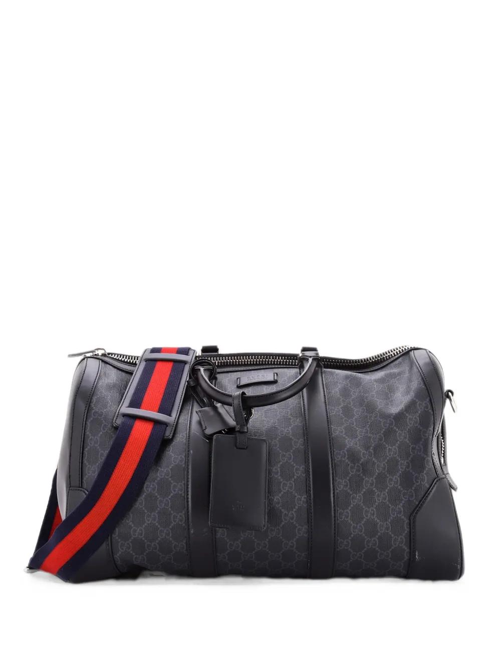 Gucci Pre-Owned Convertible Duffle Bag GG Coated Canvas Medium travel bag - Nero