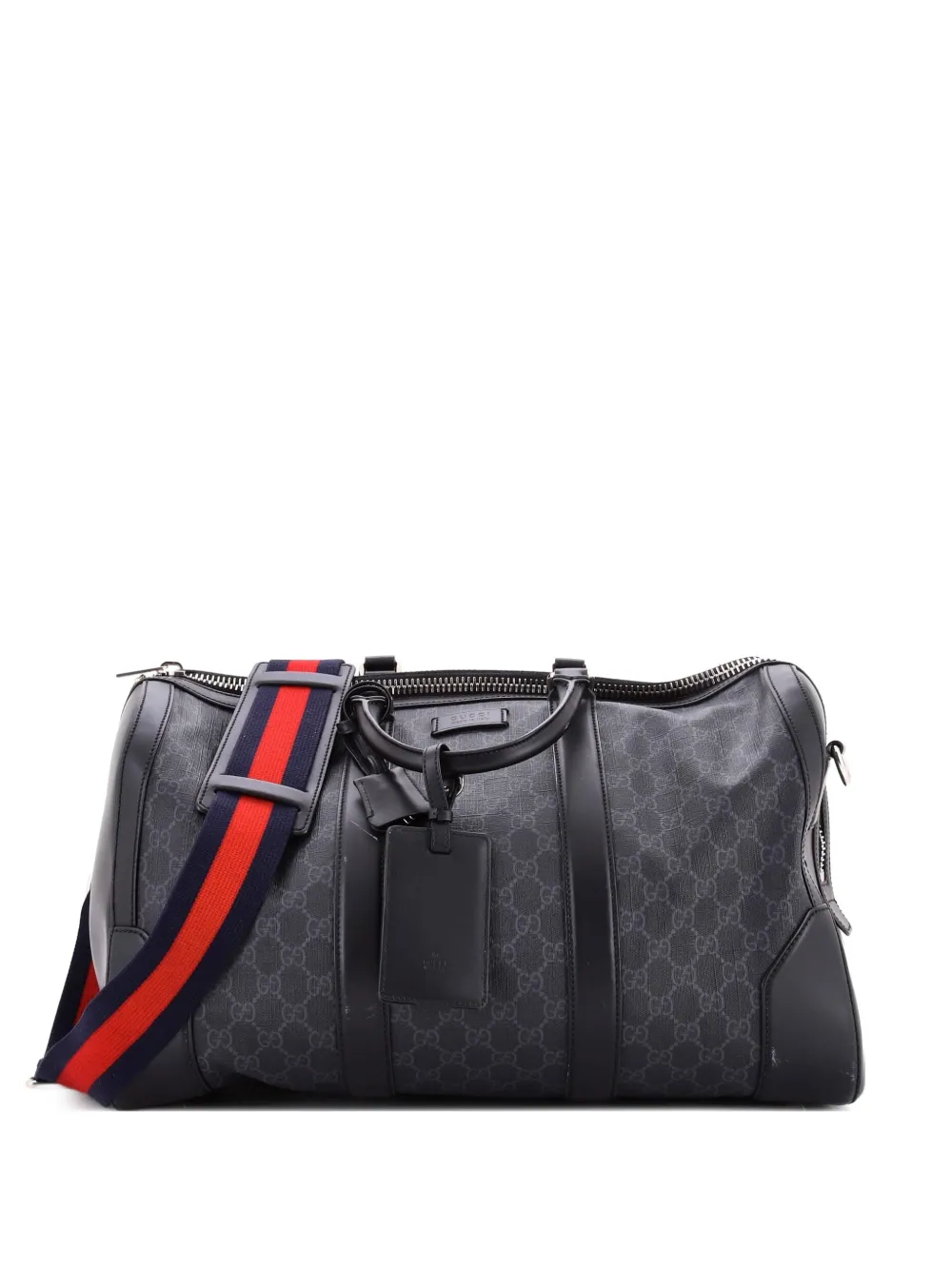 Gucci Pre-Owned Convertible Duffle Bag GG Coated Canvas Medium travel bag - Black