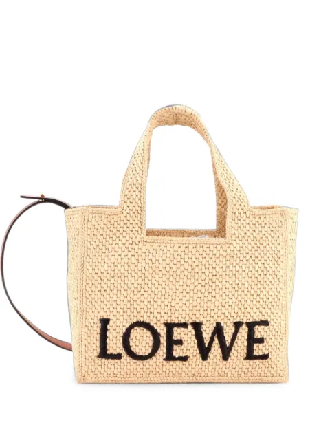Loewe Pre-Owned petit cabas Paula's Ibiza convertible en raphia à logo