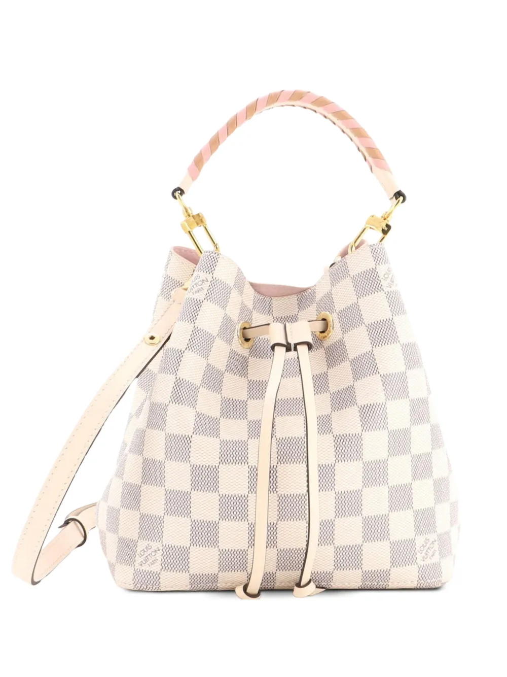 Louis Vuitton Pre-Owned Braided Handle NeoNoe Handbag Damier BB bucket bag - Bianco