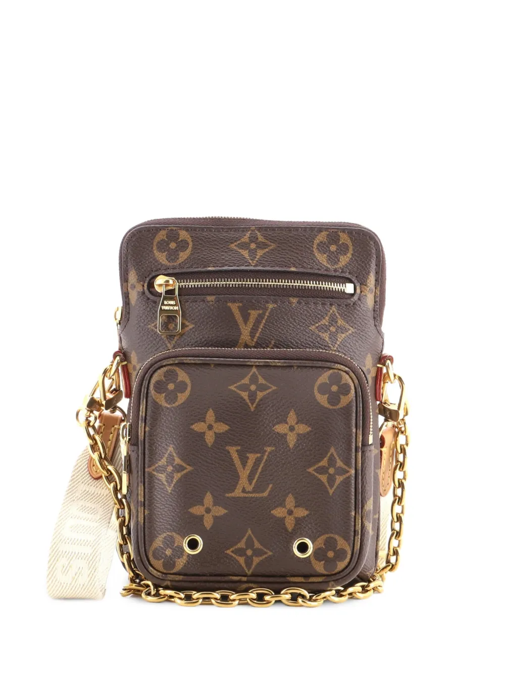 Louis Vuitton Pre-Owned Utility Phone Sleeve Bag Monogram Canvas crossbody bag - Braun