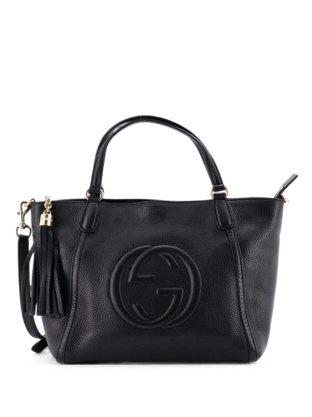 Gucci Pre-Owned Soho Convertible Top Handle Bag Leather Small satchel - Nero