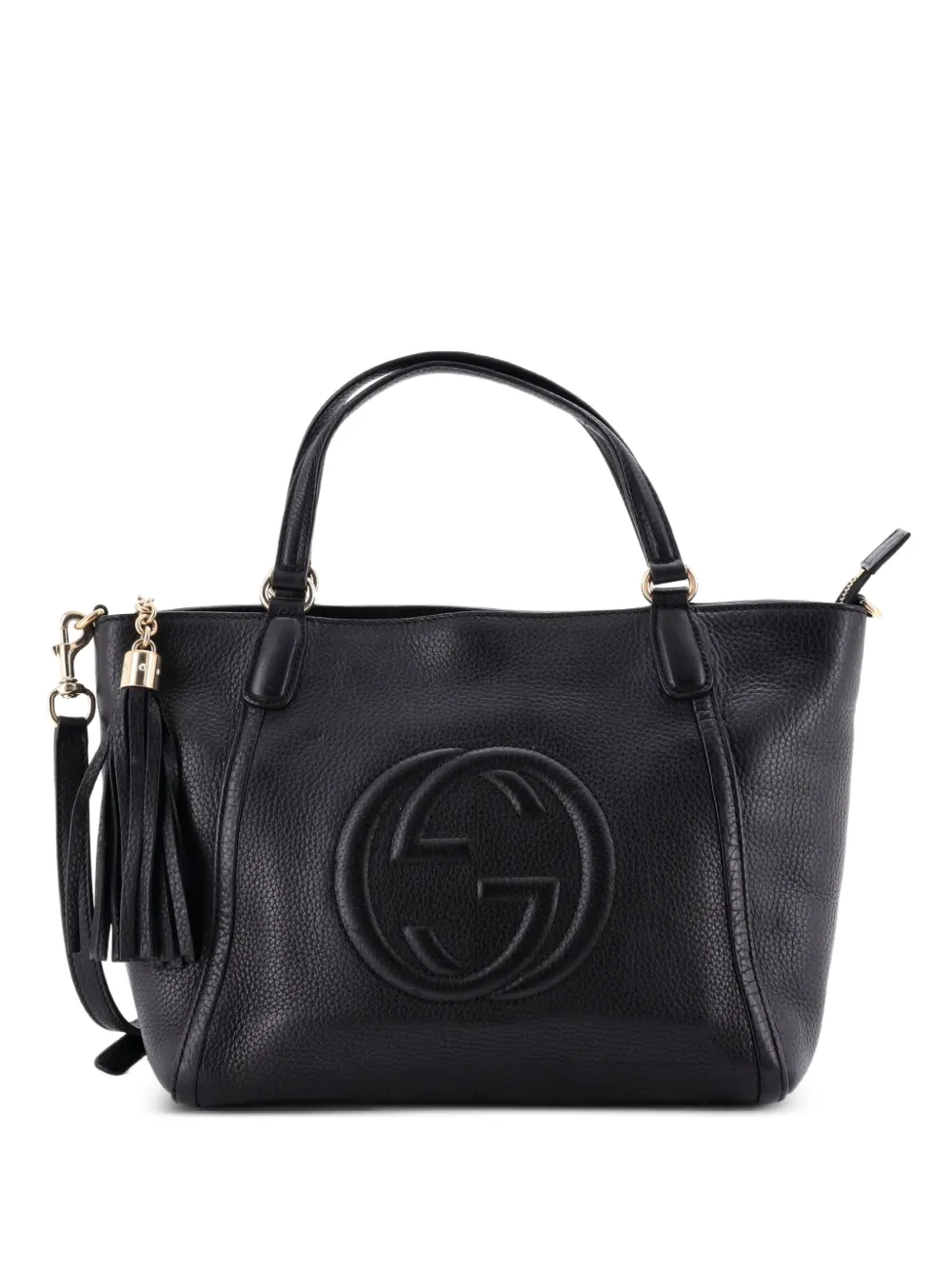 Gucci Pre-Owned Soho Convertible Top Handle Bag Leather Small satchel - Nero