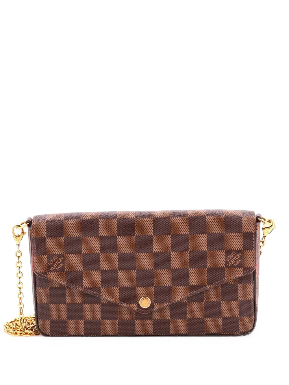 Louis Vuitton Pre-Owned Felicie Pochette Damier crossbody bag - Marrone