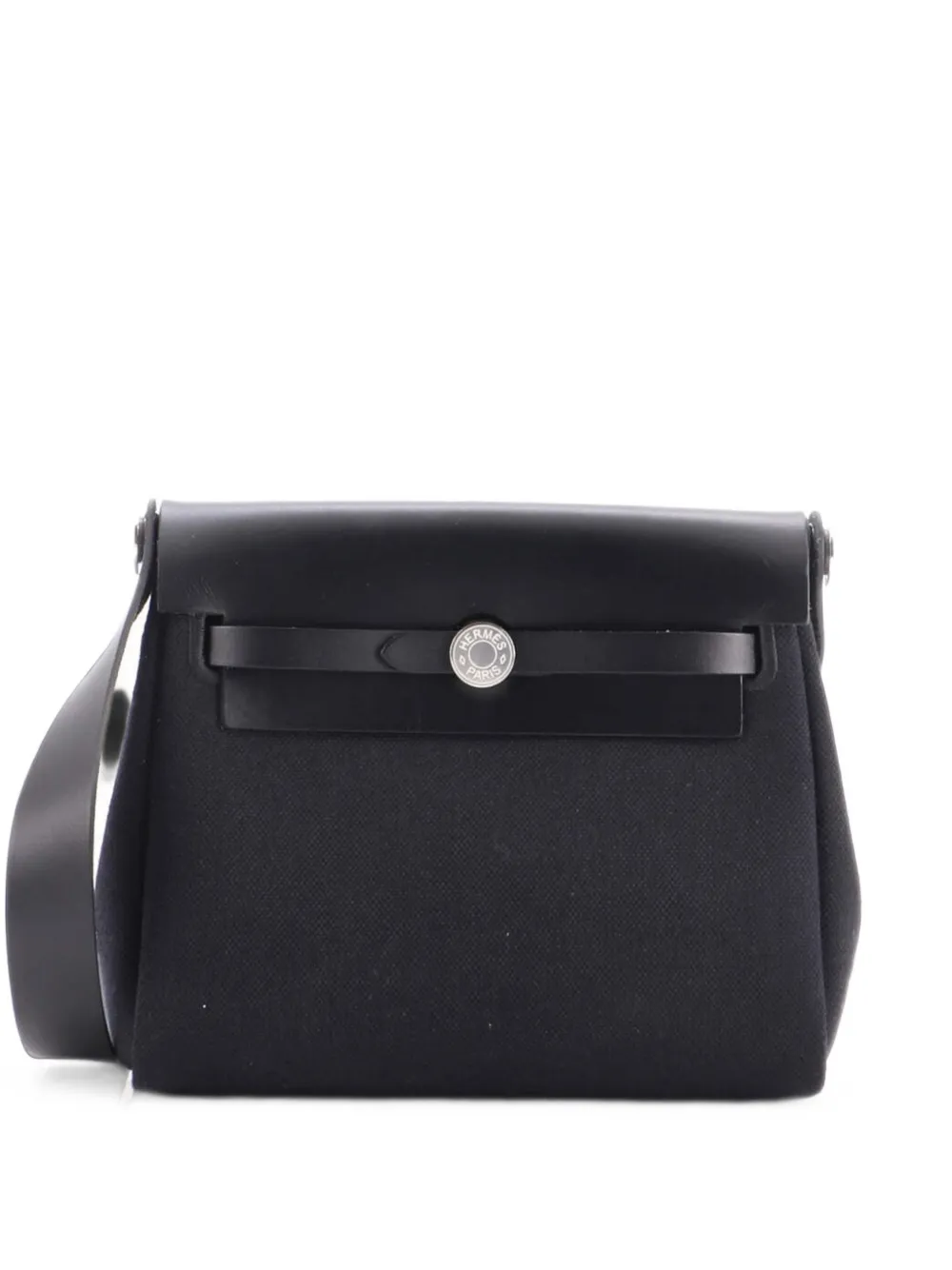 Hermès Pre-Owned Herbag Zip Toile and Leather 20 shoulder bag - Nero
