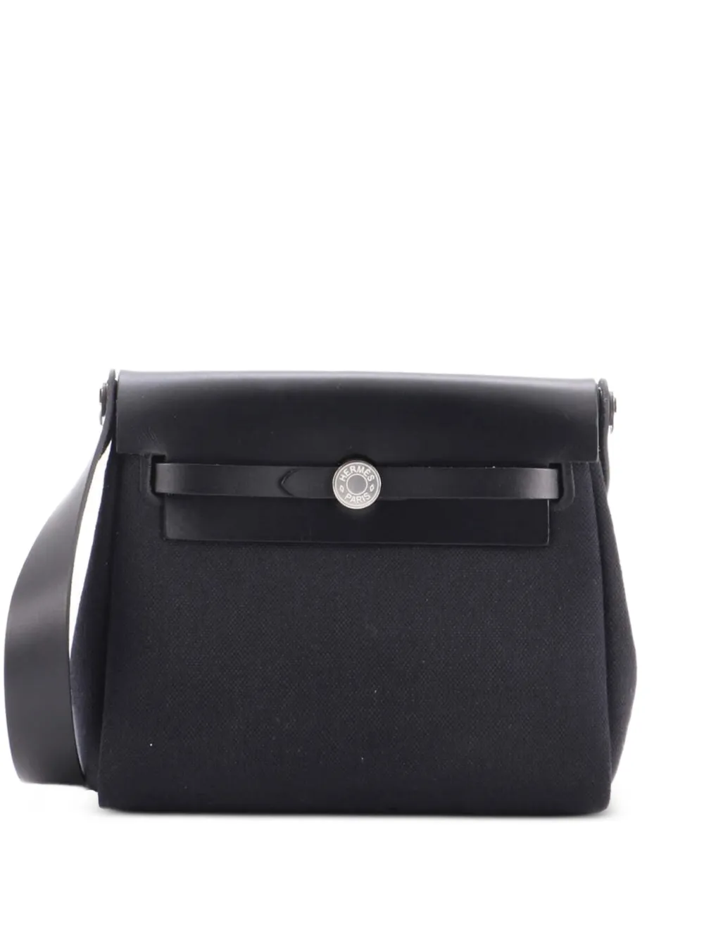 Hermès Pre-Owned Herbag Zip Toile and Leather 20 shoulder bag - Schwarz