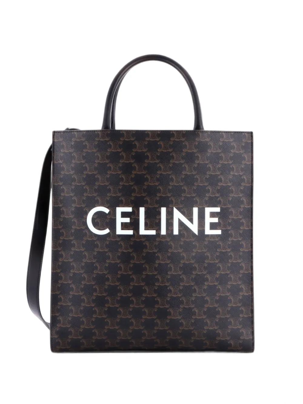 Celine Pre-Owned sac cabas Vertical Cabas Triomphe médium - Noir