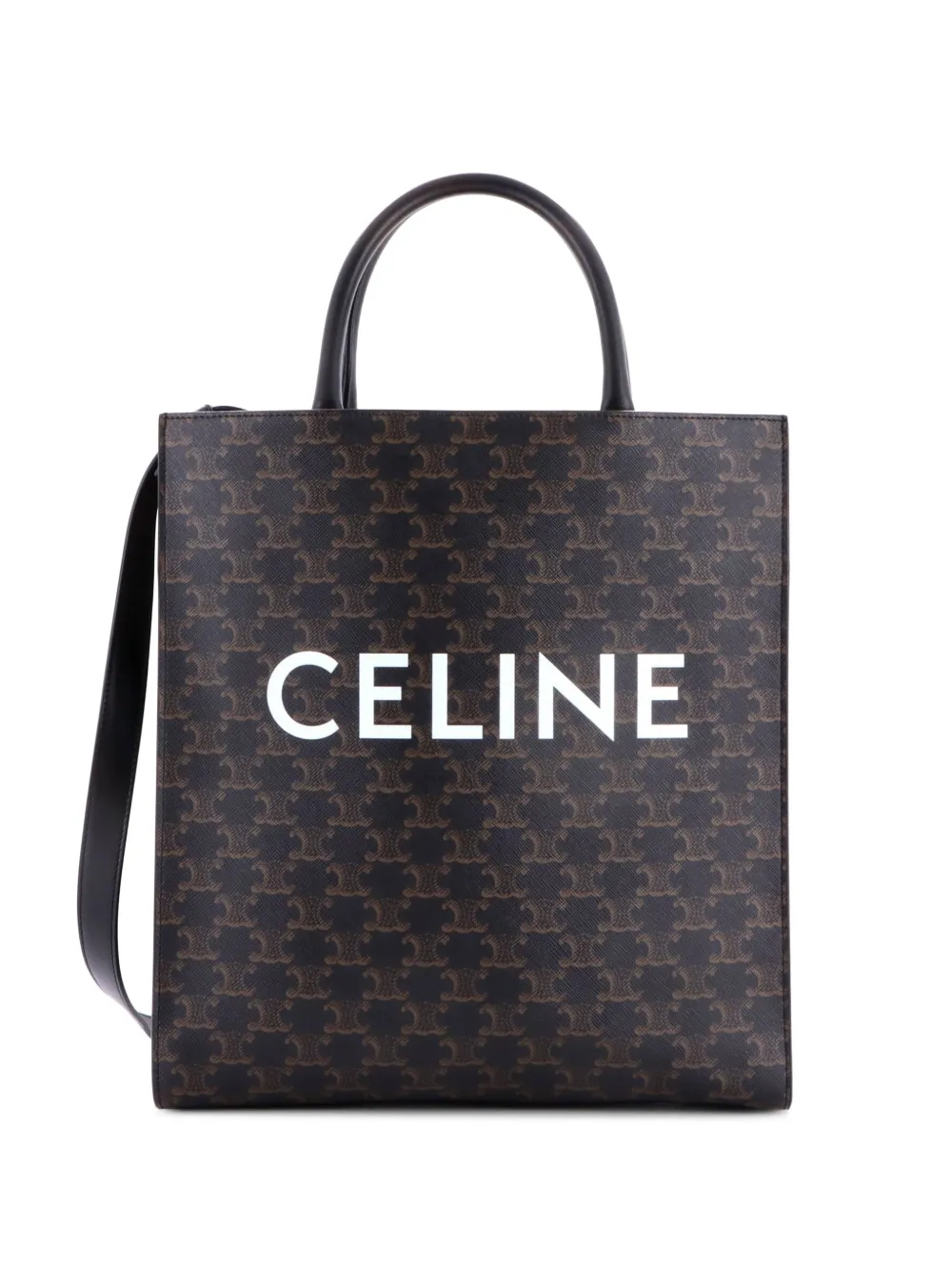 Celine Pre-Owned Vertical Cabas Triomphe Coated Canvas Medium tote bag - Schwarz