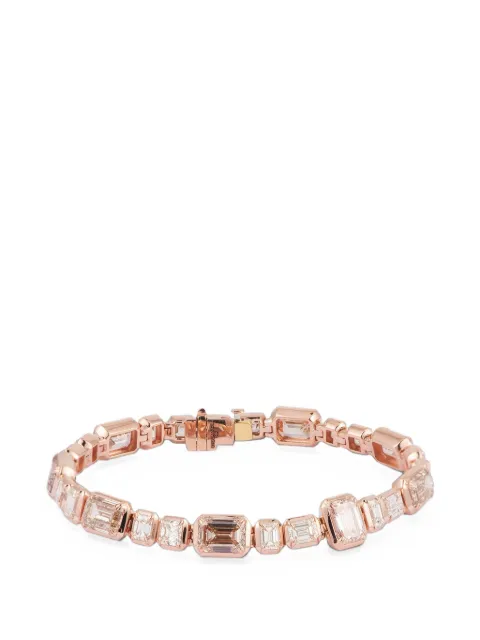 Sylva & Cie diamond Asscher and emerald-cut bracelet