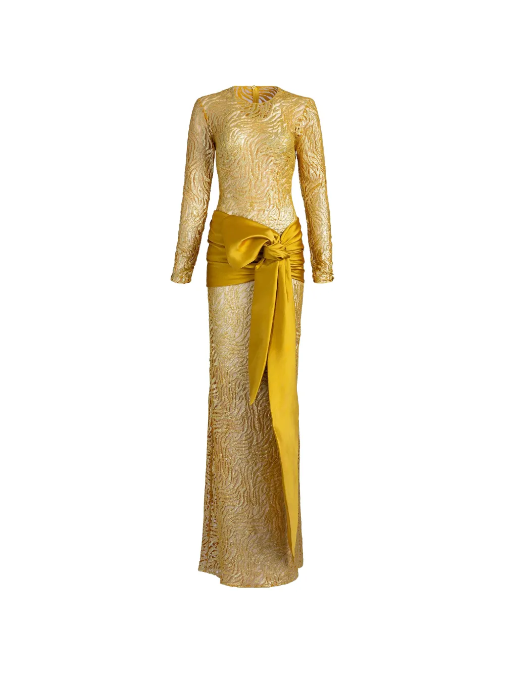 Silvia Tcherassi Lia bow-detail dress - Jaune Silvia Tcherassi Lia bow-detail dress - Jaune