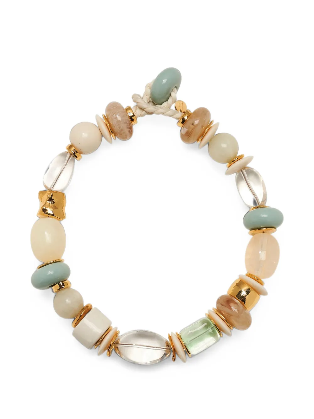 Lizzie Fortunato Monument beaded necklace - Oro