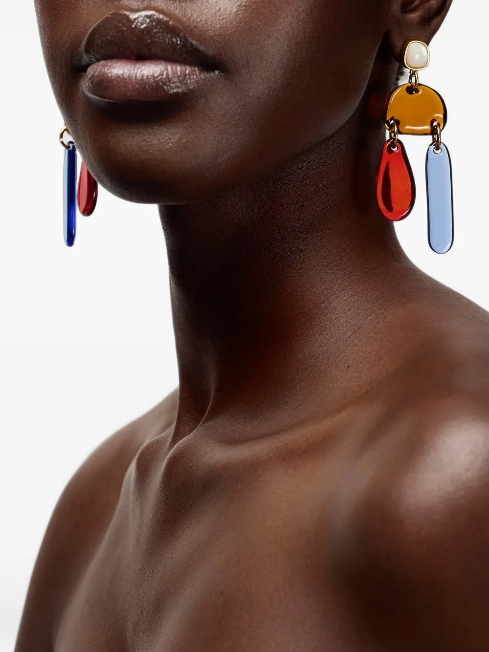 Lizzie Fortunato Sun and Sea mother-of-pearl earrings - Oro