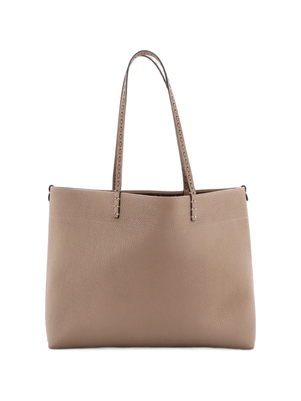 Fendi Pre-Owned Selleria Roll Shopping Leather Large tote bag - Gris