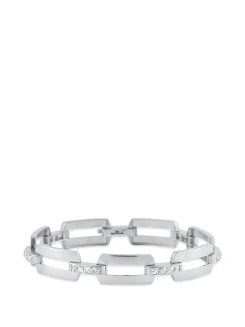 Sylva & Cie pulsera con hebilla y diamantes