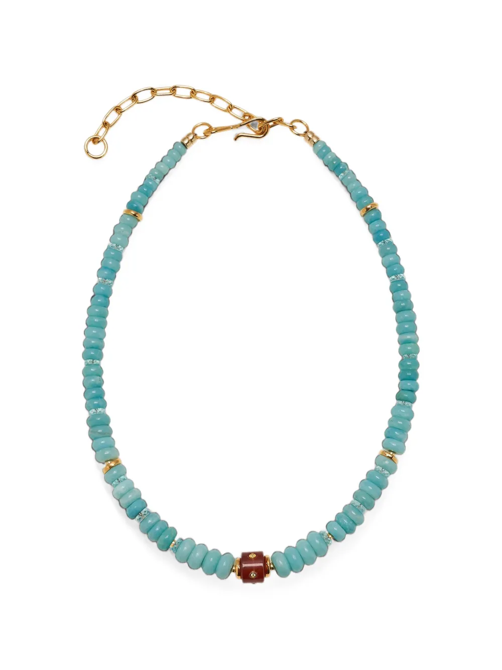 Lizzie Fortunato Hidden Stone beaded necklace - Blau