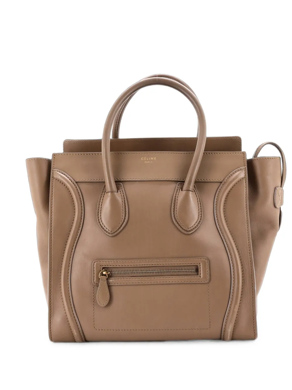 Celine Pre-Owned Luggage Bag Smooth Leather Mini tote bag - Tons neutres Celine Pre-Owned Luggage Bag Smooth Leather Mini tote bag - Tons neutres