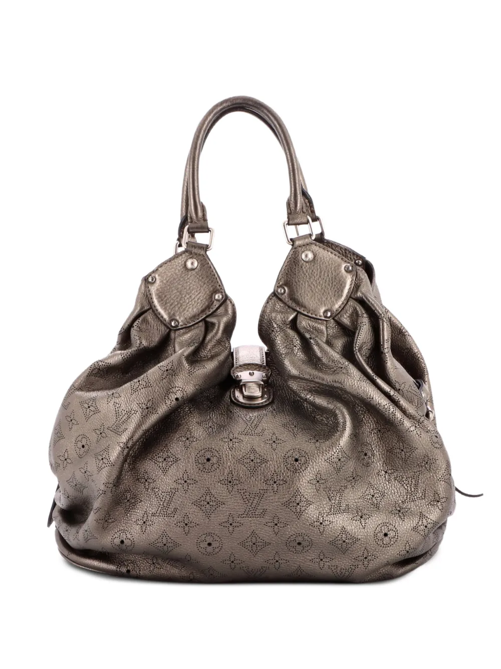 Louis Vuitton Pre-Owned XL Mahina Leather hobo bag - Effetto metallizzato
