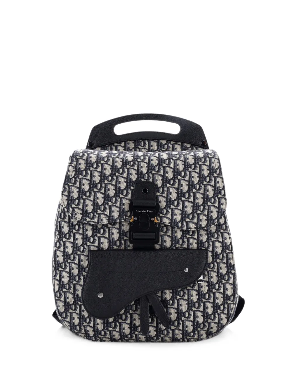 Christian Dior Pre-Owned sac à dos Gallop Oblique Canvas Medium - Noir Christian Dior Pre-Owned sac à dos Gallop Oblique Canvas Medium - Noir