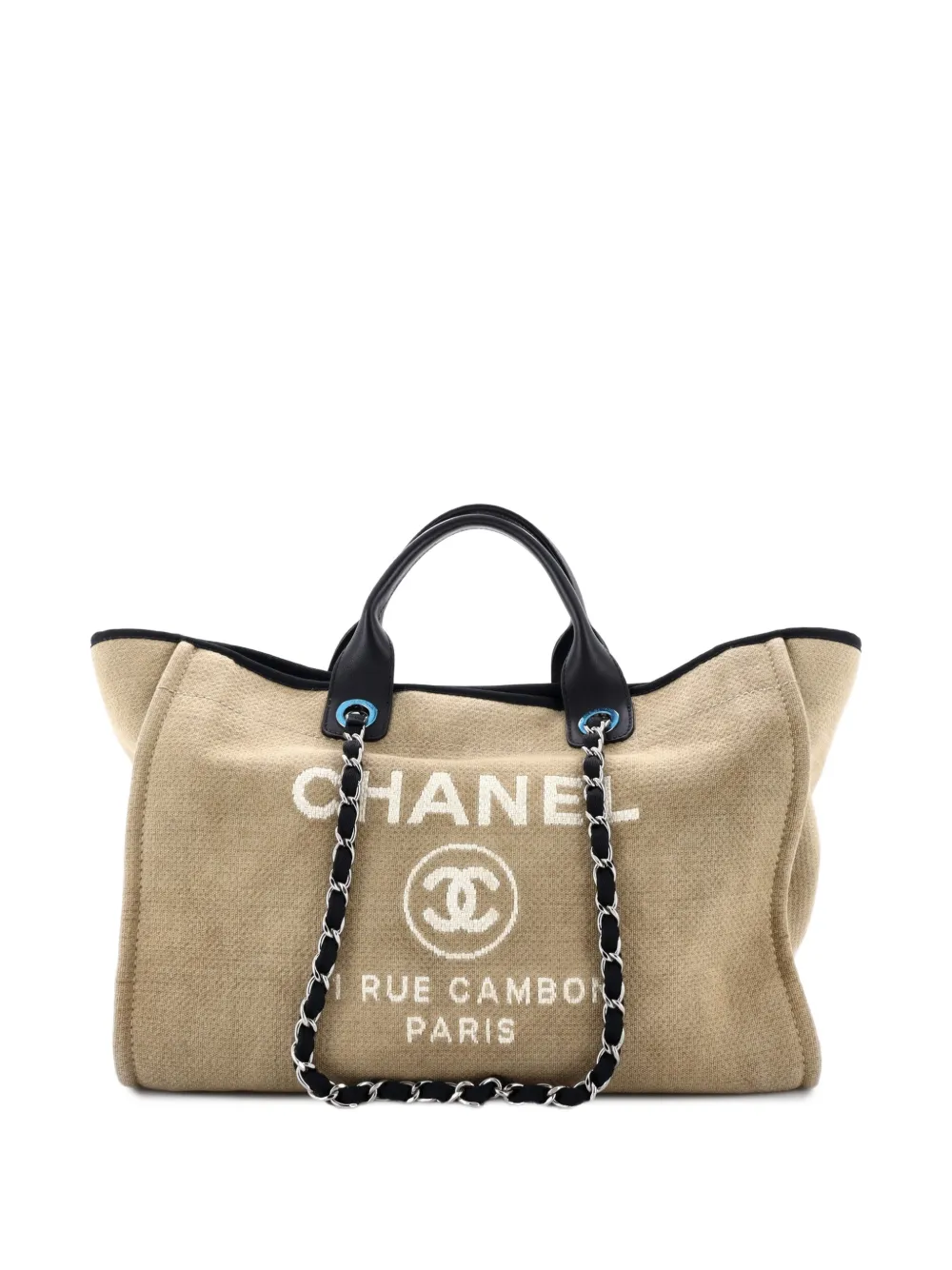CHANEL Pre-Owned Deauville Canvas Medium tote bag - Schwarz