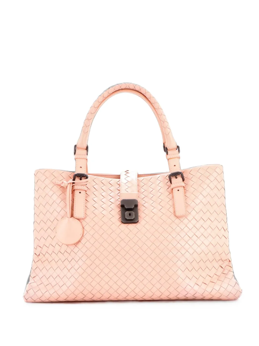 Bottega Veneta Pre-Owned cabas Roma Intrecciato Nappa médium - Rose