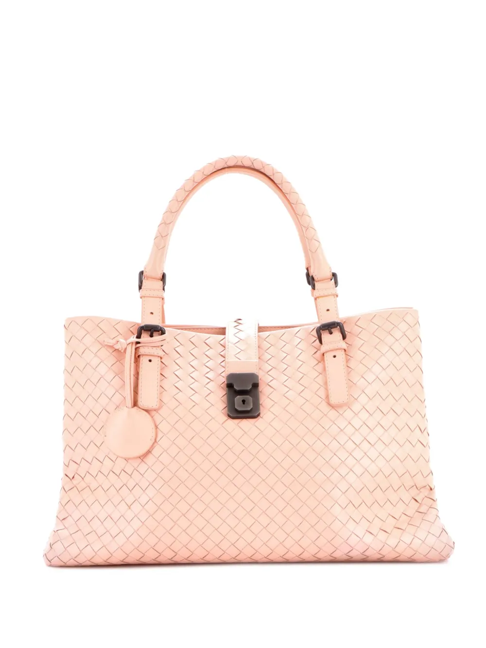 Bottega Veneta Pre-Owned Roma Bag Intrecciato Nappa Medium tote bag - Rosa