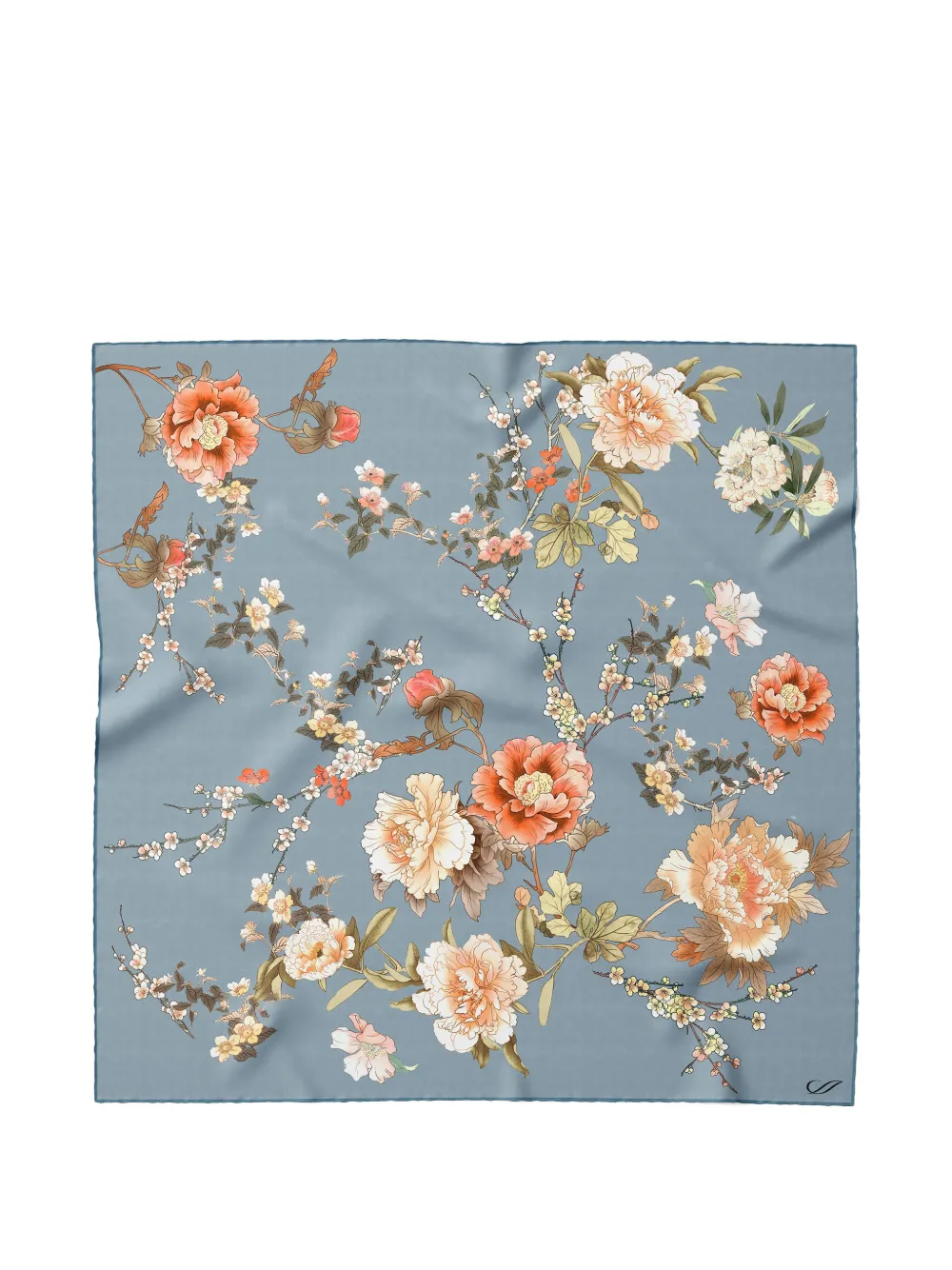 Elizabetta Carina silk scarf - Blau