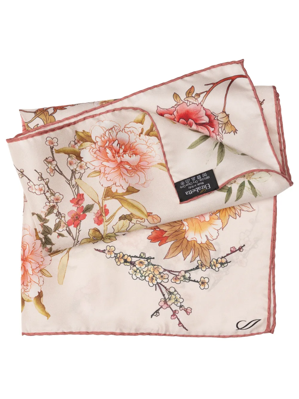 Elizabetta Carina floral-print bandana Roze