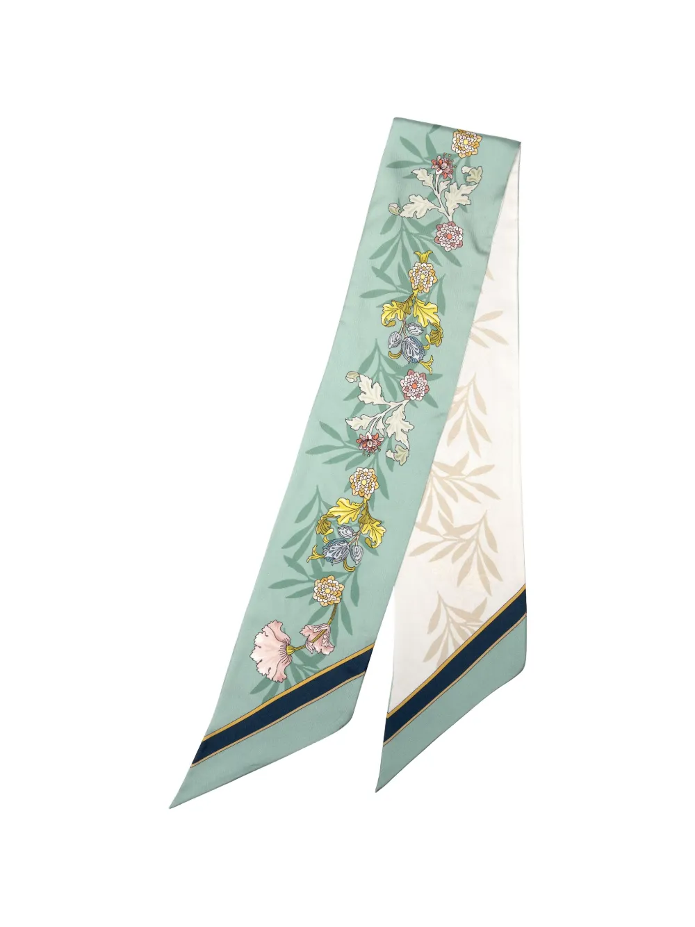 Elizabetta Sabrina floral-print silk scarf - Grün