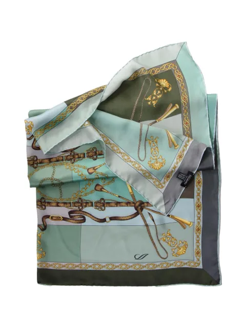 Elizabetta Gabriella equestrian-print silk scarf