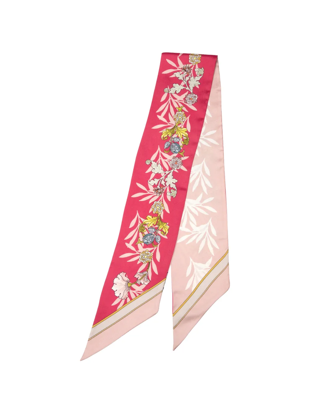 Elizabetta Sabrina floral-print silk scarf - Rosa