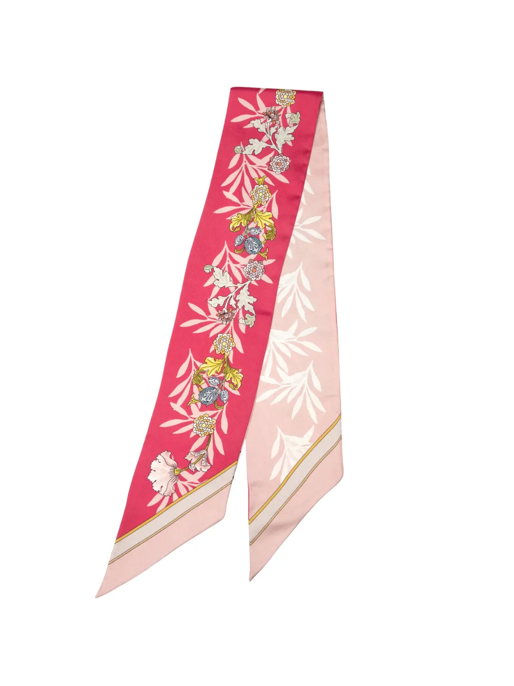 Elizabetta Sabrina floral-print silk scarf - Rosa