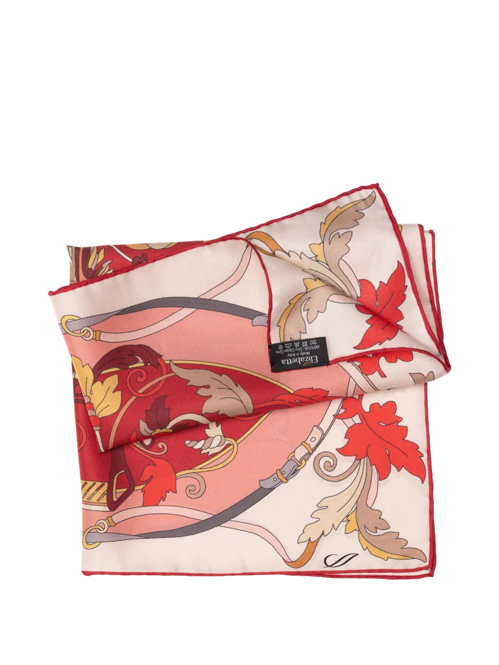 Elizabetta Elena silk bandana Rood