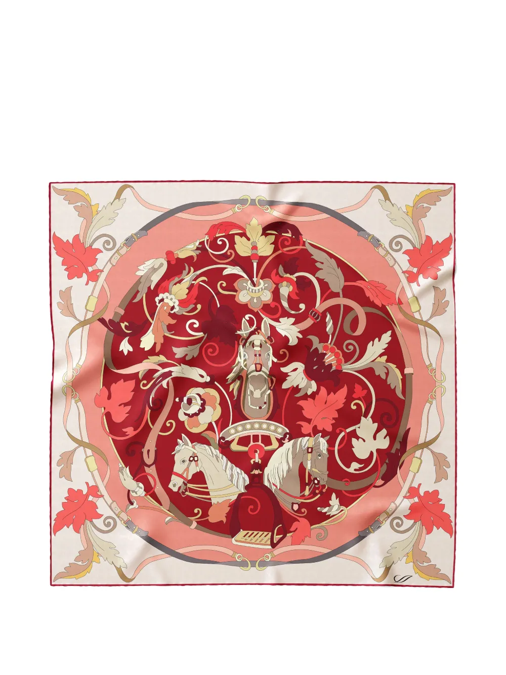 Elizabetta Elena silk bandana - Rot