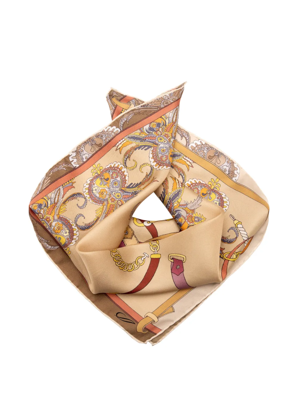 Elizabetta Camilla silk bandana Beige