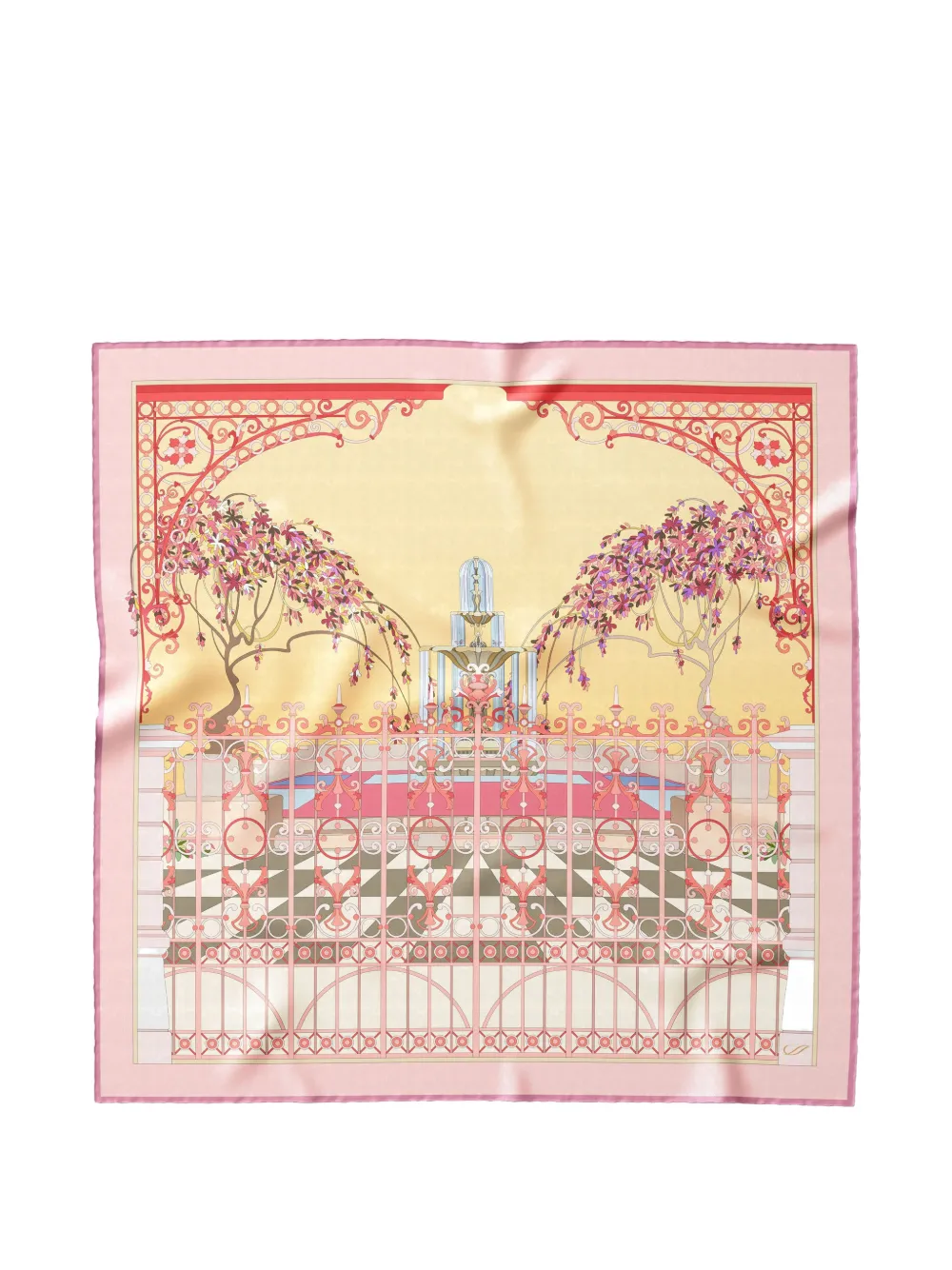 Elizabetta Garden of Dreams scarf - Rosa