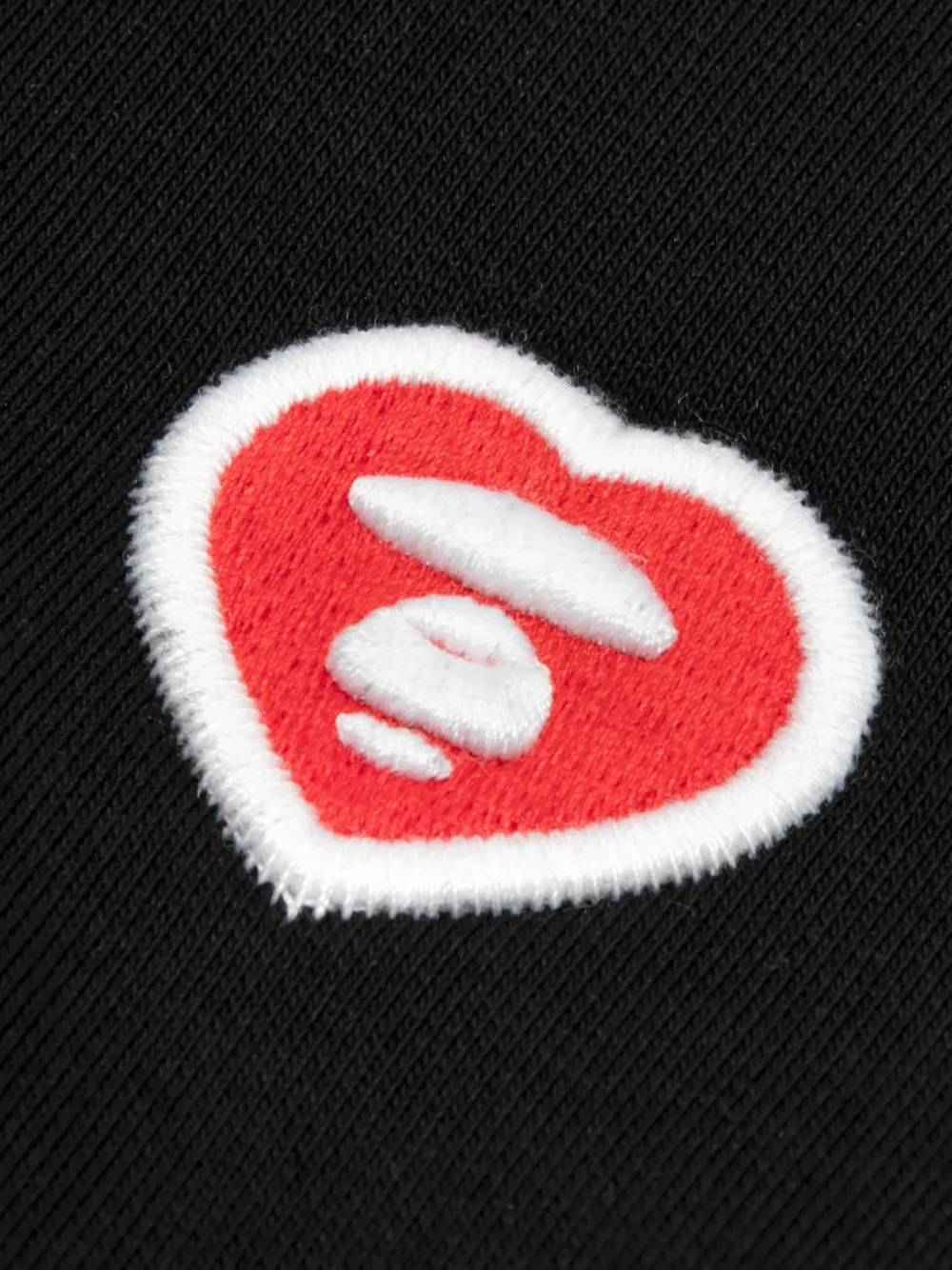 AAPE BY *A BATHING APE logo-patch V-neck cardigan Zwart