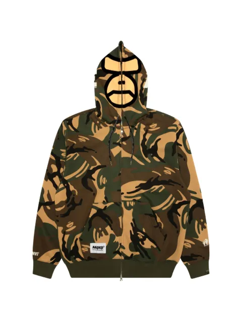 AAPE BY *A BATHING APE® camouflage-print logo-print hoodie