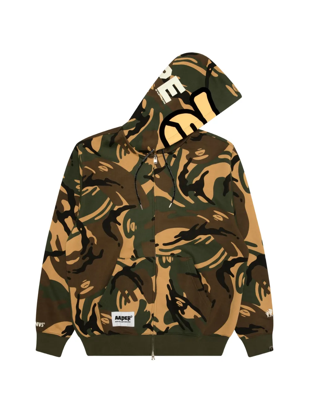 AAPE BY *A BATHING APE camouflage-print logo-print hoodie Bruin
