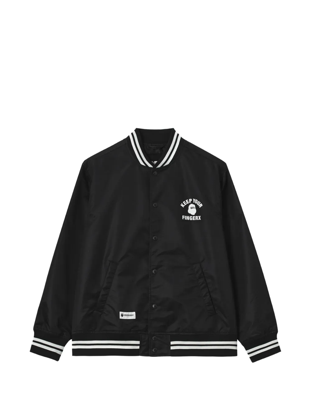 FINGERCROXX Bomberjacke mit Logo-Print - Schwarz