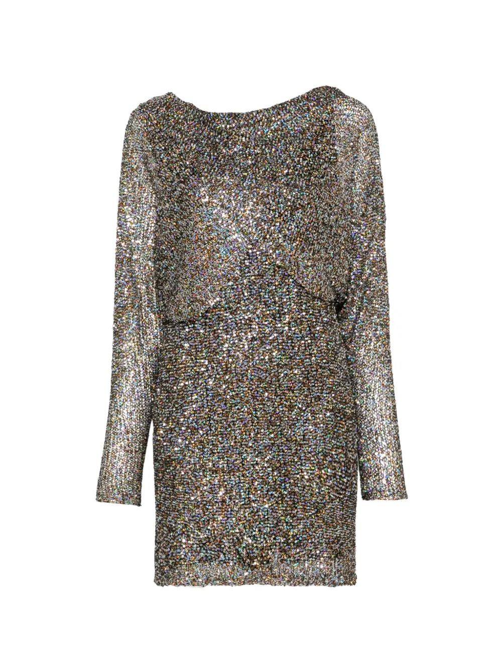 Alberta Ferretti sequin-embellished draped dress - Silber