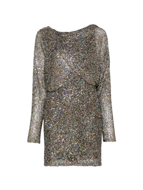 Alberta Ferretti sequin-embellished draped dress