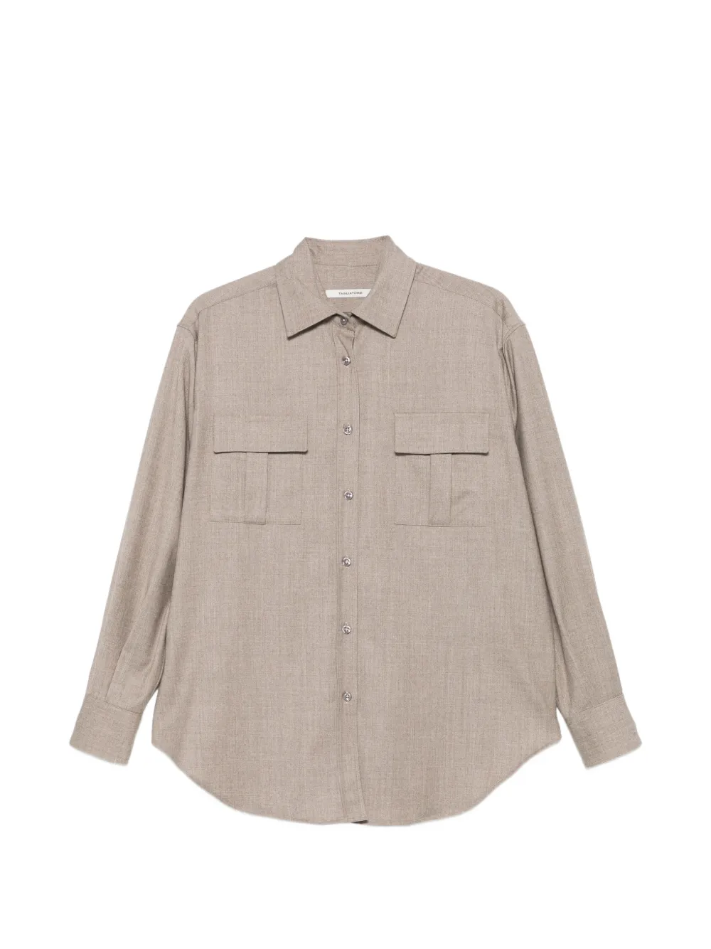 Tagliatore button-down long-sleeve shirt - Nude