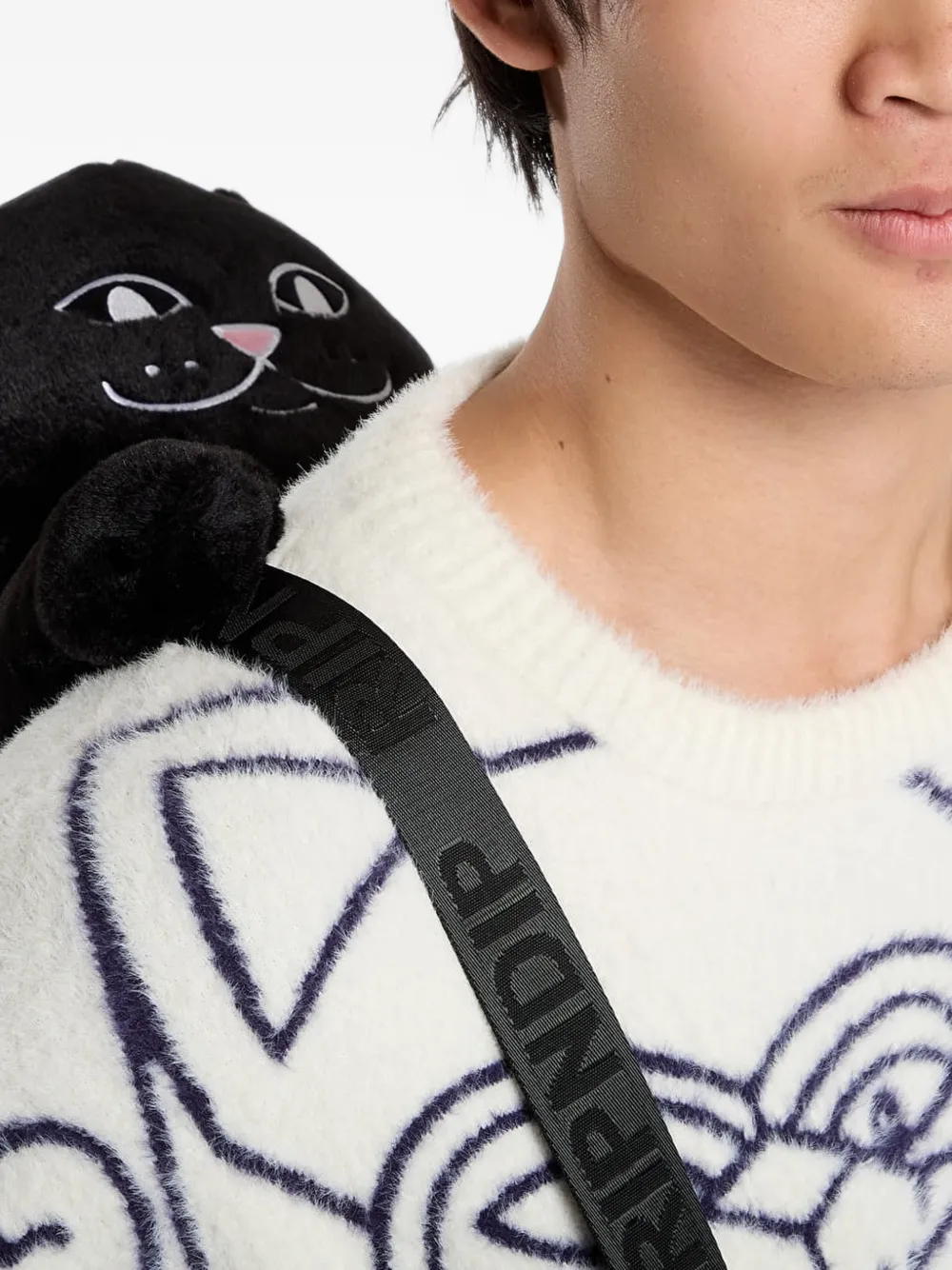 Ripndip Lord Jermal plush backpack Zwart