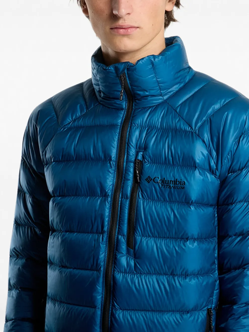 Columbia Arctic Crest quilted down jacket Blauw