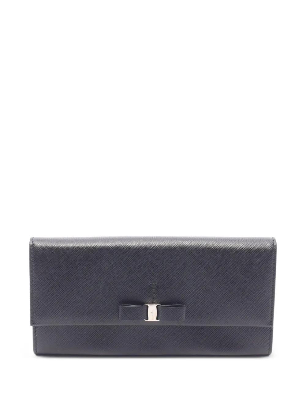Ferragamo Pre-Owned 2010s Vara ribbon bi-fold wallet - Nero