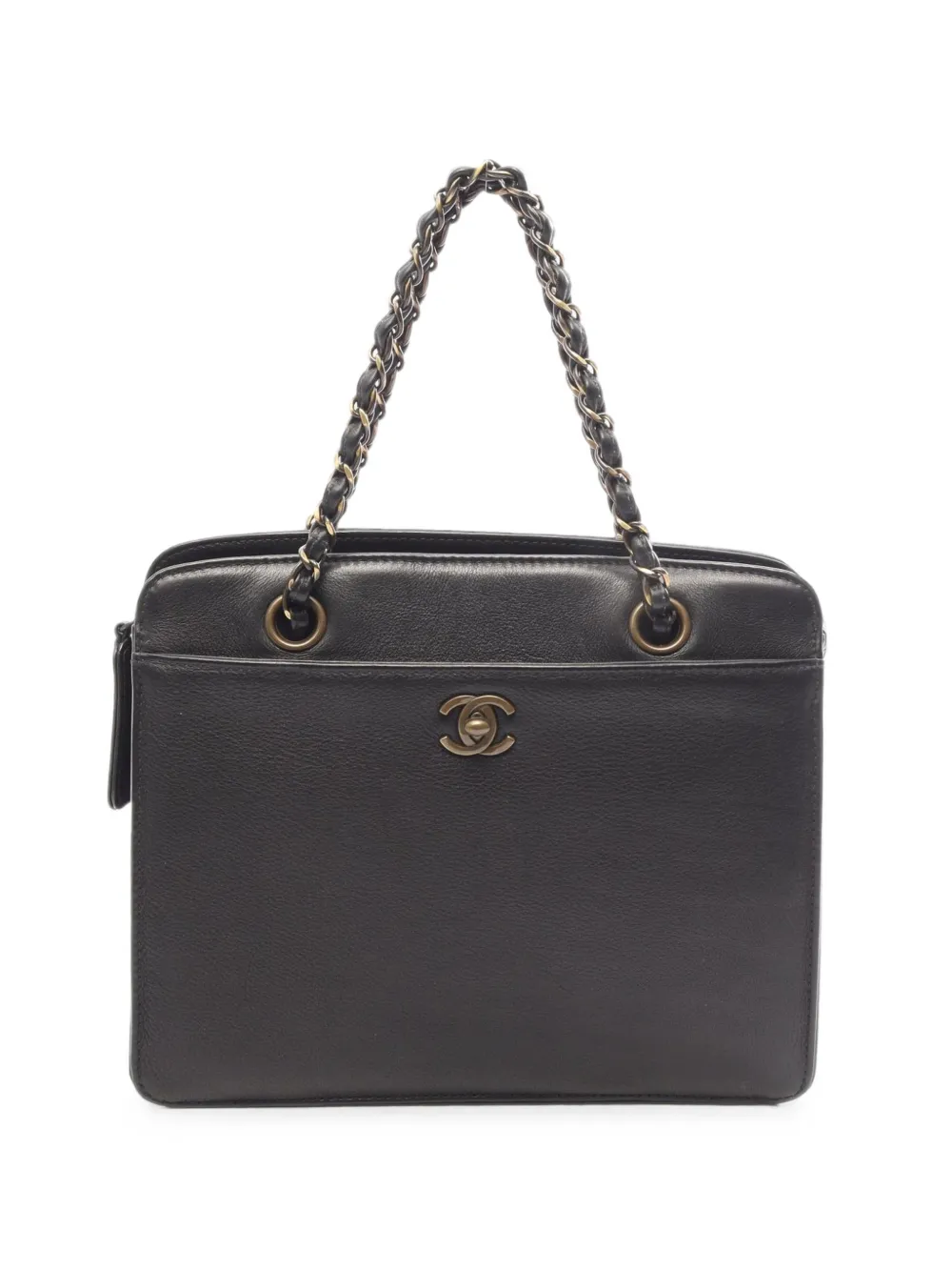 CHANEL Pre-Owned 1997-1999 interlocking-CC tote bag - Nero