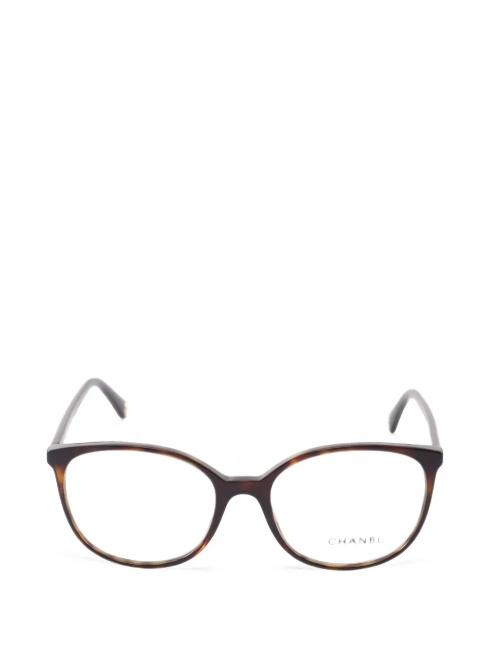 CHANEL Pre-Owned 1986-1988 tortoiseshell-effect cat-eye glasses - Marrone