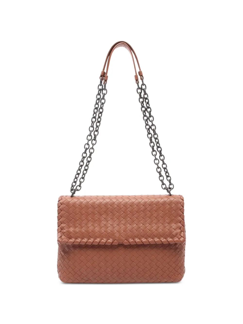 Bottega Veneta Pre-Owned 2010s Olympia Intrecciato shoulder bag - Braun