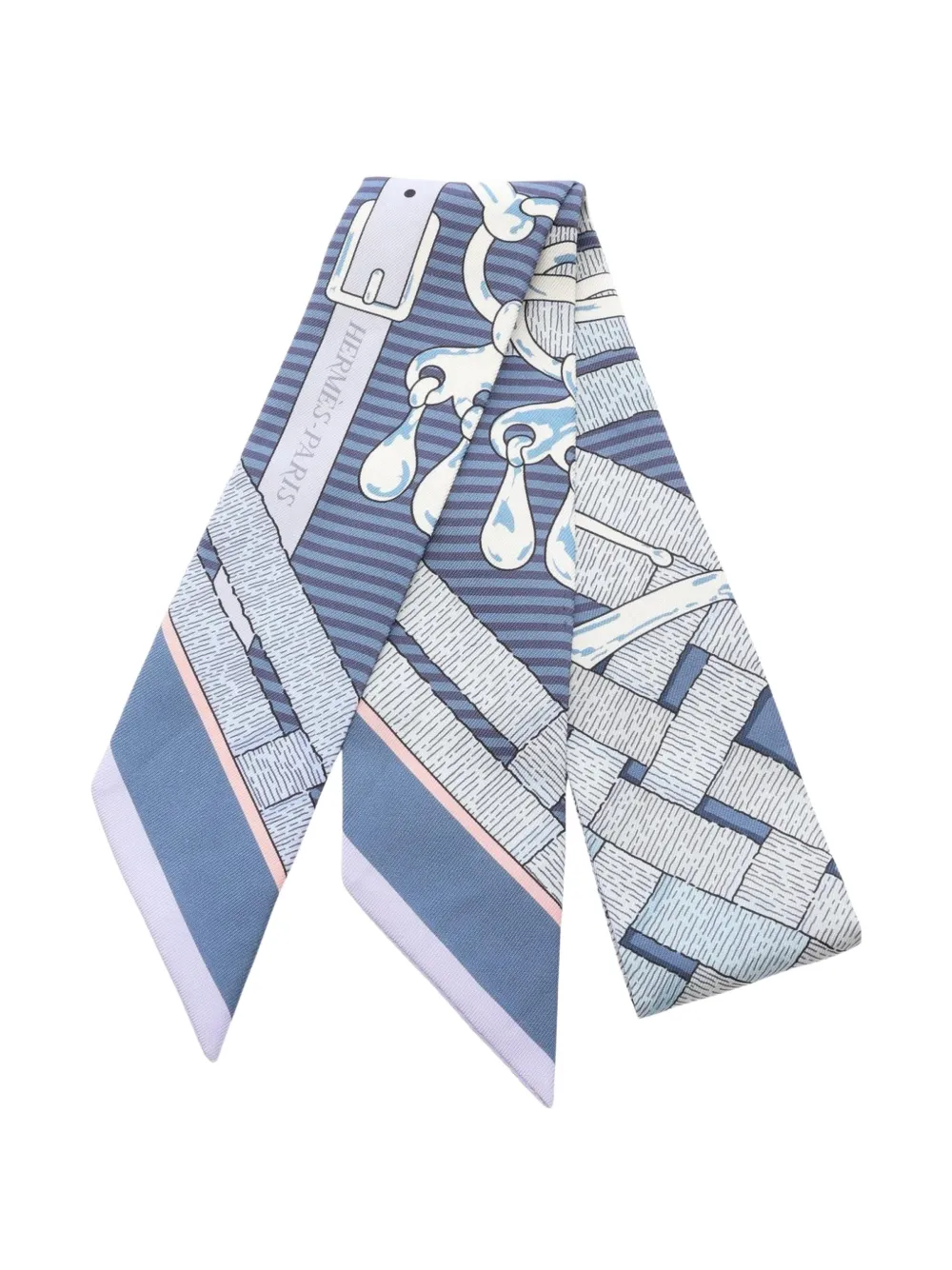 Hermès Pre-Owned 2000s Mors à Jouets Chemise scarf - Blau