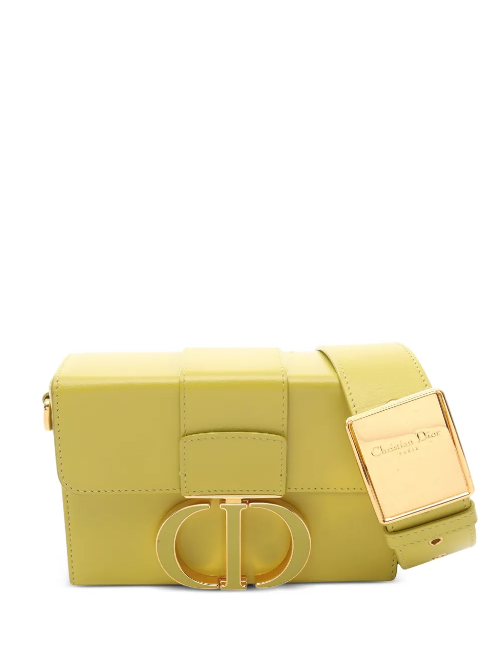 Christian Dior Pre-Owned 2010s 30 Montaigne box shoulder bag - Yellow